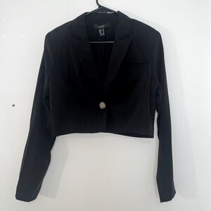 Forever 21 Black Cropped Blazer